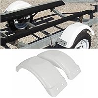 ECOTRIC 8"-12" Set of Two Single-Axle Trailer Fenders Wheels Tire Top Step Skirt Boat