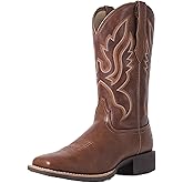 Palitutu Women's Cowboy Boots for Women Mid Calf Cowgirl Boot Pull On Ladies Western Embroidered Square Toe Boot