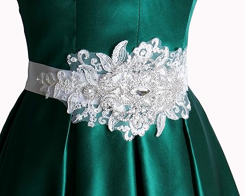 flower girl rhinestone sash