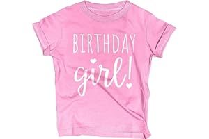LALO & LUNA Happy Birthday T-Shirt (Girls 1 to 12) Sassy Kids Party Tee - Sweet Baby/Toddler Outfit