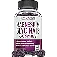 Magnesium Glycinate Gummies - 700MG High Absorption Formula - Vegan Magnesium Supplement Gummies - Muscle Support & Enhanced Sleep - Adults & Kids Magnesium Gummies - Delicious Grape Flavor - 60 Count