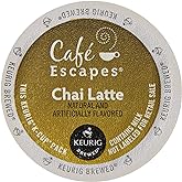 Caf&eacute; Escapes Chai Latte Keurig K-Cups Coffee, 12 Count