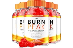 (5 Pack) Burn Peak Gummies - BurnPeak Advanced Formula, and Reviews, 300 Gummies
