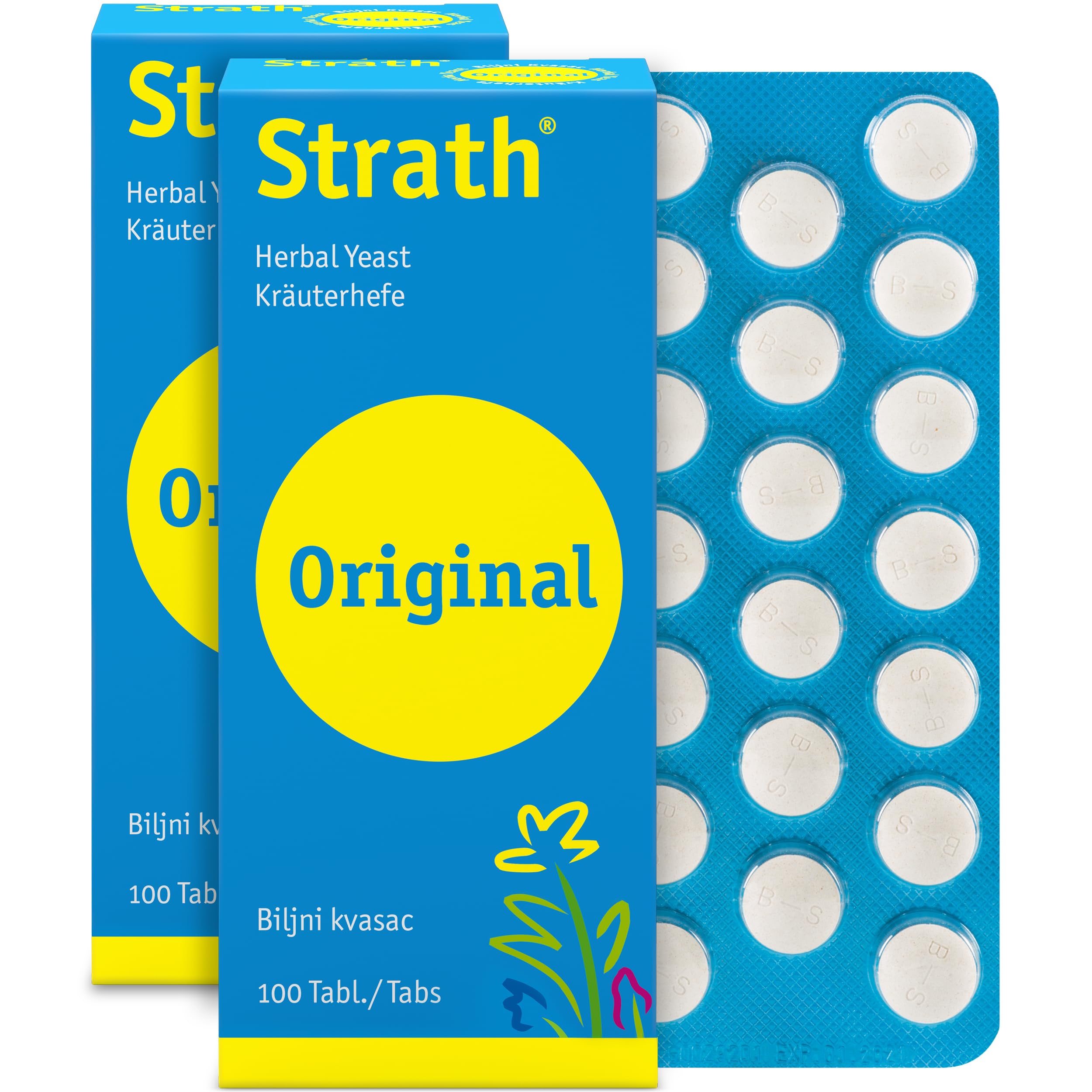 Strath Tablets (200) - Herbal Yeast Supplement with 61 Nutrients, Vitamins & Minerals, Daily Nutritional Superfood, Suitable for Men & Women Digestion & Immune Support, Pregnant & Breastfeeding