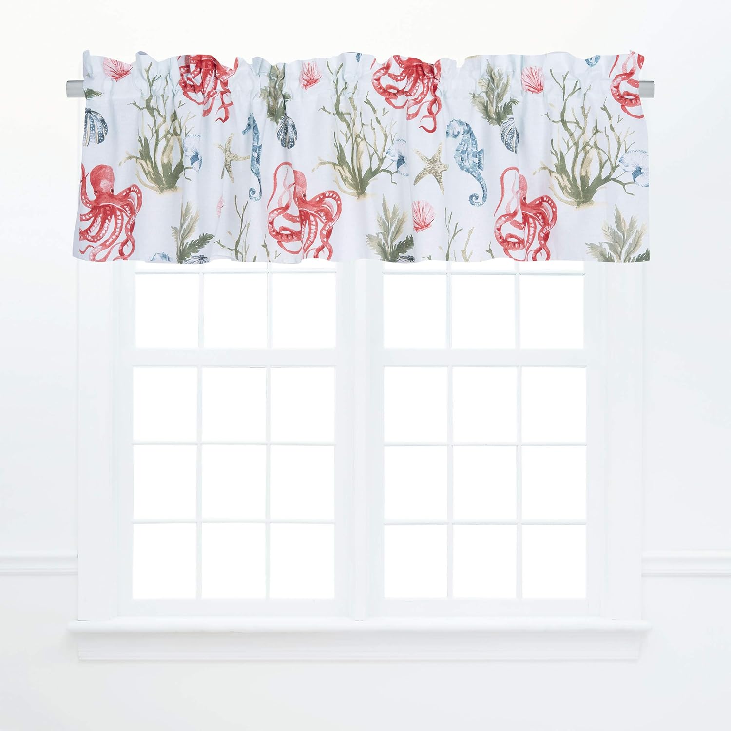 C&F Home Behari Cotton Valance Set of 2 Coastal Beach House