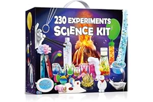 PATIFEED 230 Experiments Science Kits for Kids - S.T.E.M Toys with Magic Chemistry Set Crystal Growing Physics Slime Educatio