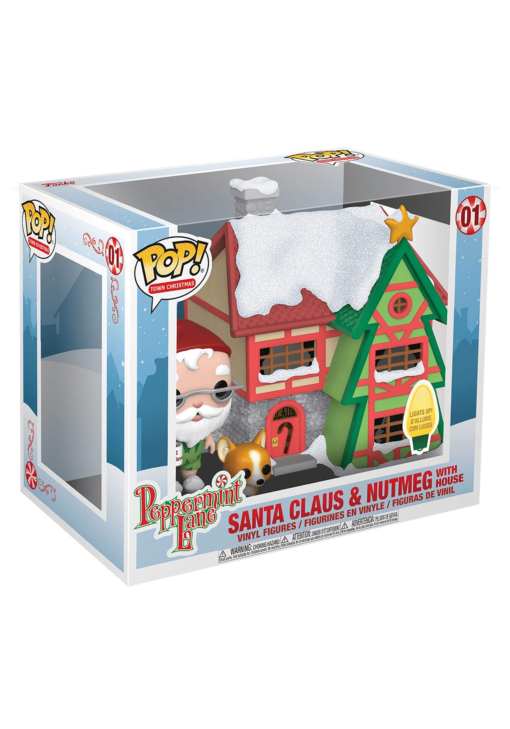 Funko POP! Town: Holiday - Santa Clauss House With Santa Claus & Nutmeg - Collectable Vinyl Figure - Gift Idea - Official Merchandise - Toys for Kids & Adults - Model Figure for Collectors