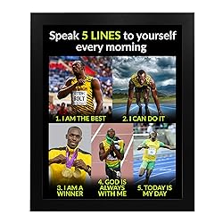 Speak 5 Lines to Yourself - Motivational Wall