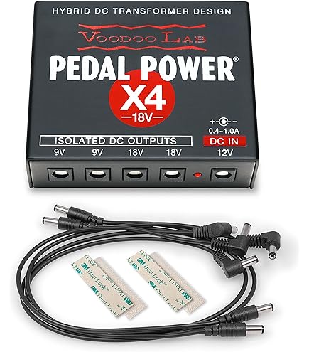 ギター VOODOO LAB Pedal Power x4 Voodoo Lab Pedal X4 Fonte de alimentação isolada de 18 volts (PPX4