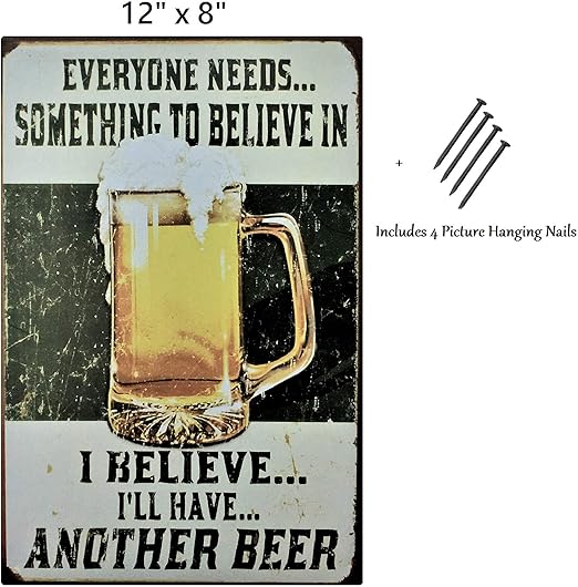 Amazon Com Uniq Designs Vintage Beer Tin Signs Everybody Needs