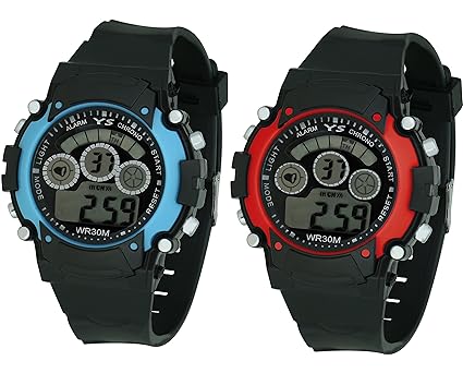 Crude Combo of 2 Smart Digital Multicolor dial Kids Watch-rg529