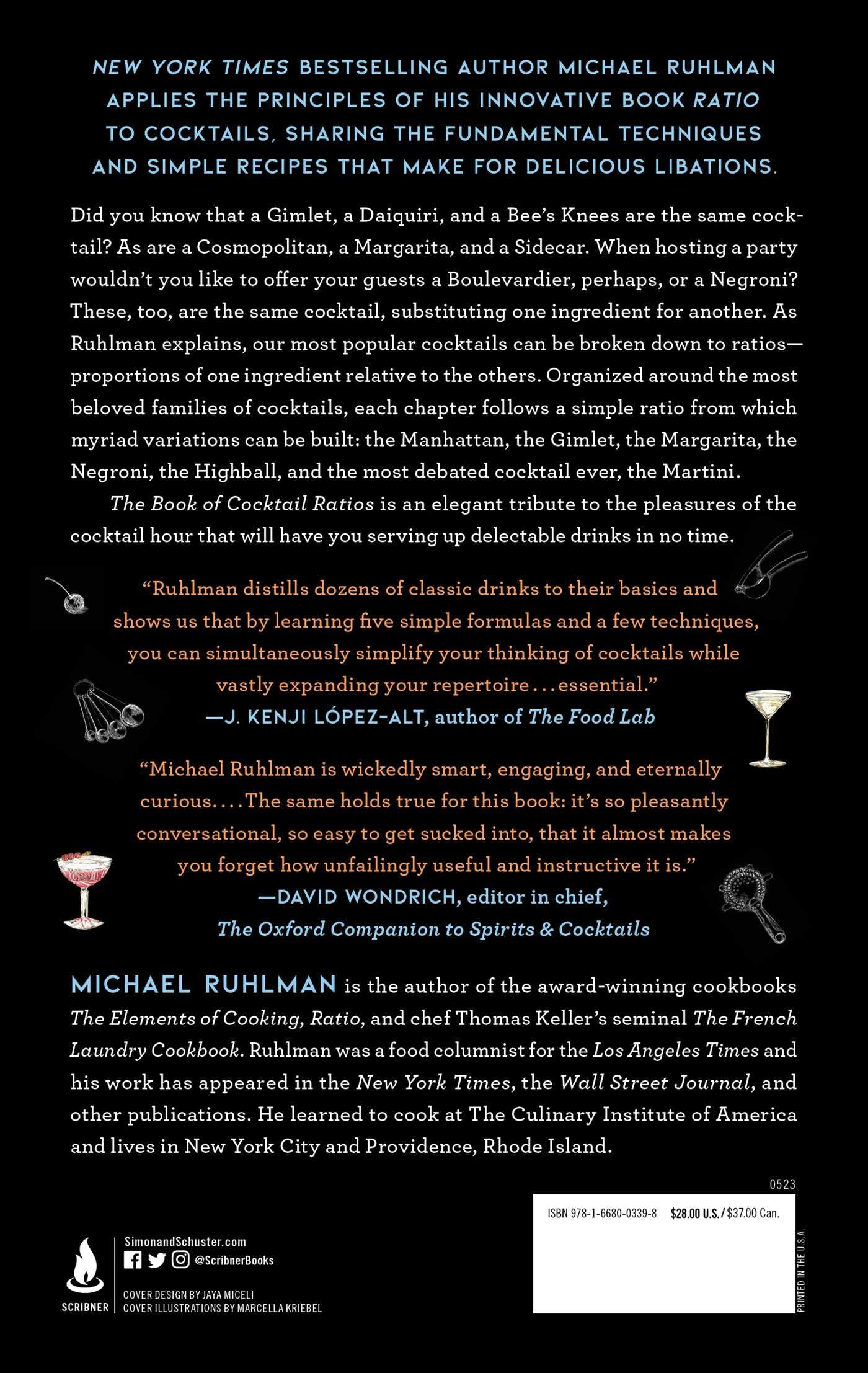 The Book of Cocktail Ratios: The Surprising Simplicity of Classic Cocktails (Ruhlman's Ratios) The Book of Cocktail Ratios: The Surprising Simplicity of Classic Cocktails (Ruhlman's Ratios) The Book of Cocktail Ratios: The Surprising Simplicity of Classic Cocktails (Ruhlman's Ratios) Hardcover Kindle Audible Audiobook Spiral-bound Audio CD