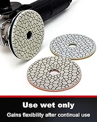 PANFREET 3 Step Diamond Polishing Pads 4-inch Wet