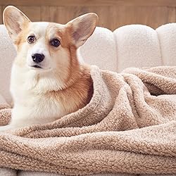 Bertte Fluffy Sherpa Throw Blanket Ultra Soft Warm