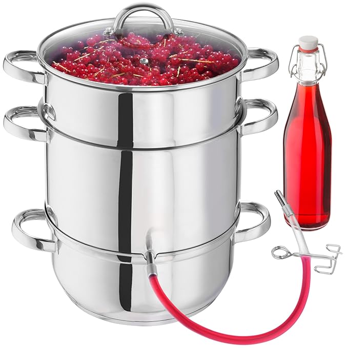 TecTake Cuiseur-vapeur et extracteur de jus - extracteurjus