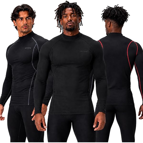 Womens Mock Neck Compression Fit Auqa Fast Dry Long Sleeve Shirt