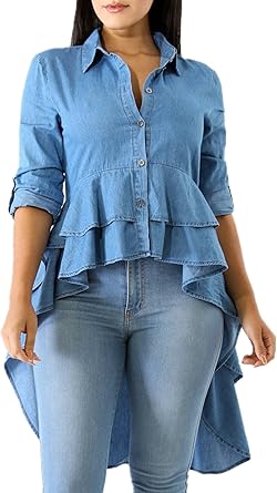 amazon denim shirt womens