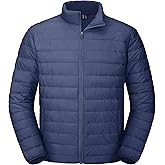 MAGCOMSEN Men's Puffer Jacket Lightweight Warm Winter Coats Water Repellent Windproof Insulated Jacket