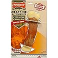 Nylabone Rib Bone Alternative Power Chew Toy for Dogs, Dog Toys for Aggressive Chewers, Beef Flavor, Large - Up to 50 lbs, 1 Count