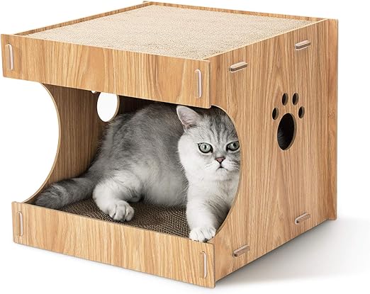 cardboard scratch house for cats