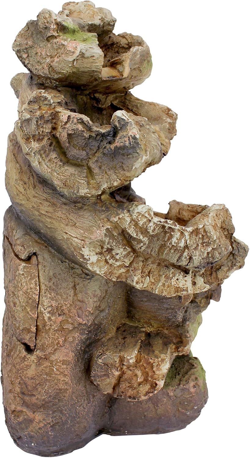 Water Fountain with LED Light - Mesquite Falls Garden Decor Fountain - Outdoor Water Feature: Garden & Outdoor