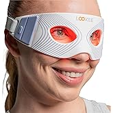 LOOKEE Under Eye Red Light Therapy Glasses - Premium 80 LEDs – Reduce Wrinkles, Dark Circles & Eye Bags, Boost Collagen & Anti-Aging in Just 3 Minutes a Day