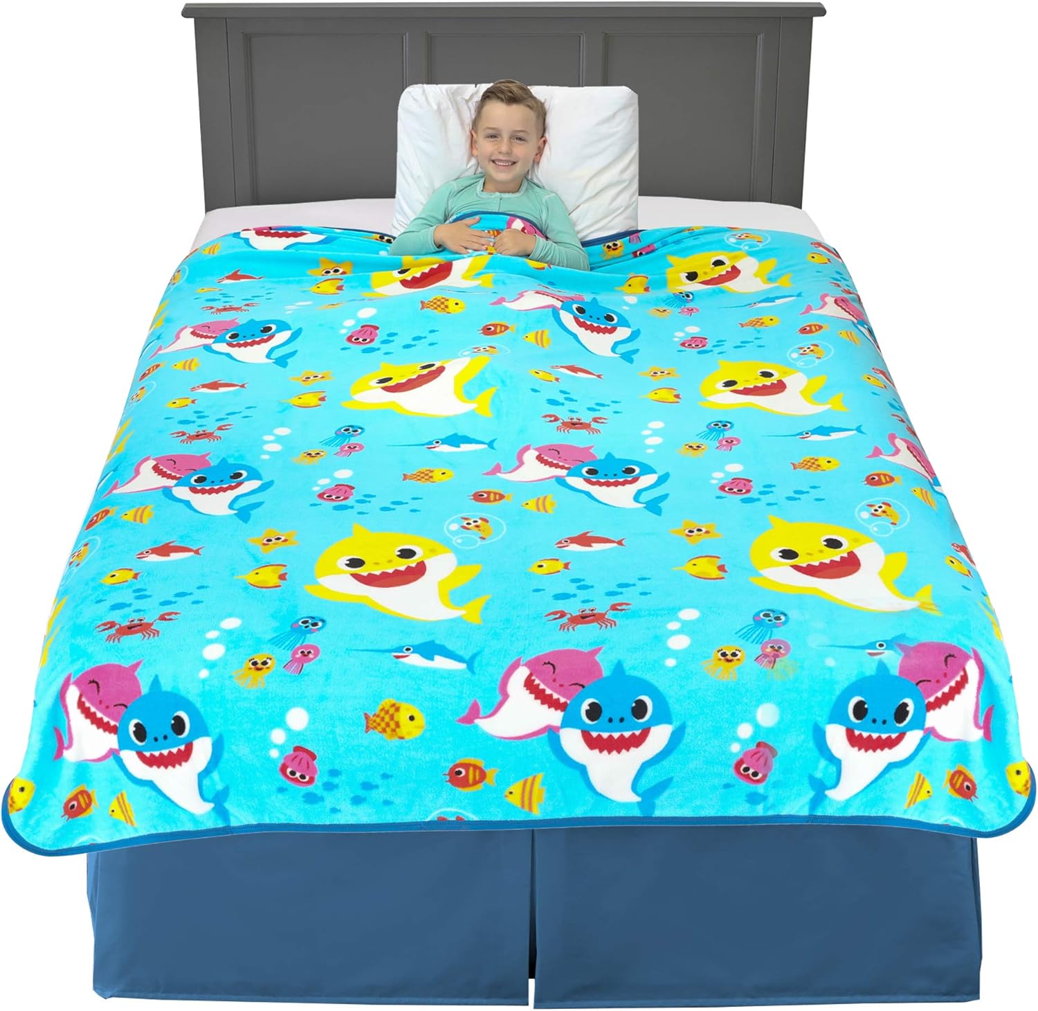 baby shark plush blanket