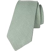 Spring Notion Men's Linen Blend Skinny Necktie