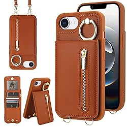 Jcxtrombulous Crossbody Wallet Case for iPhone 16E