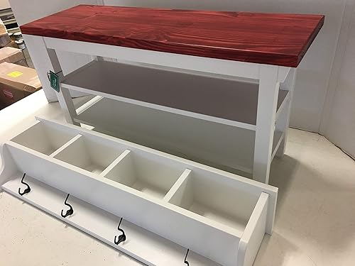 Hallway Furniture Hallway Mud Room Foyer Bench 42 Inch With Two