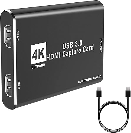 Amazon Com Xianren Audio Video Capture Card Hdmi To Usb3 0 1080p 60fps Reliable Portable Video Converter For Game Streaming Live Broadcasts Video Recording Black Computers Accessories