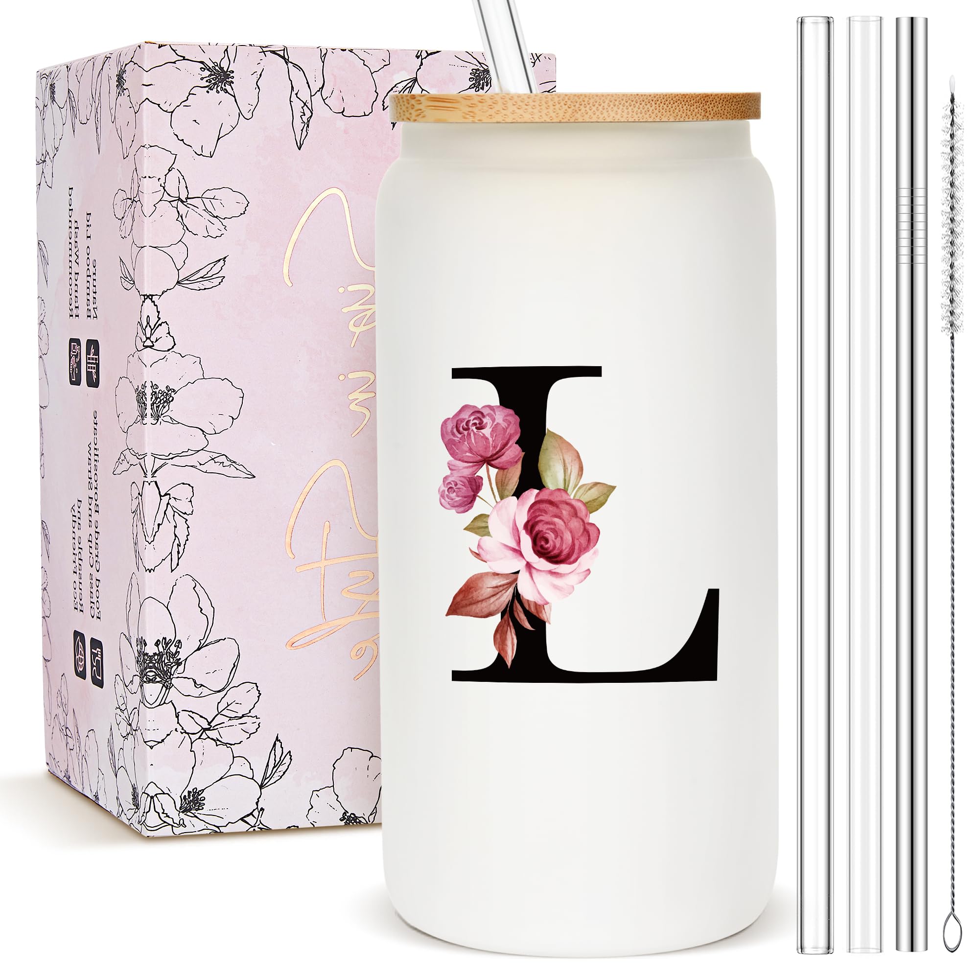 Personalized Gifts for Women, Monogrammed Frosted