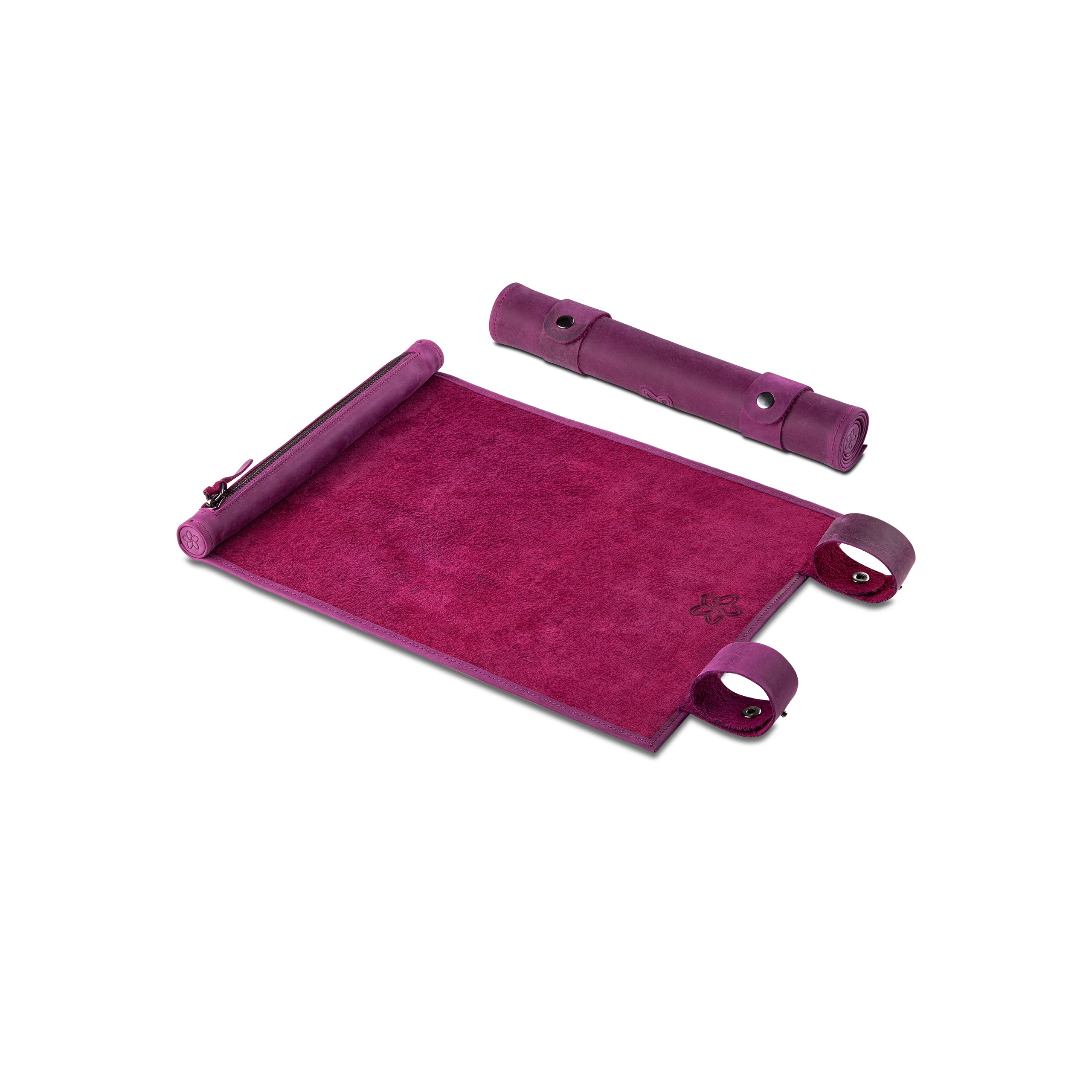 Melia Games RPG Rolling Dice Mat - Handmade Genuine Leather Dice Mat - Pen and Paper Mat for Fantasy Gamer (Purple) — image 1