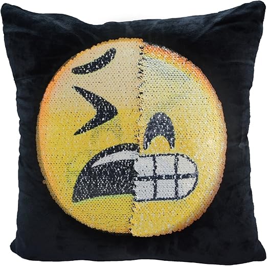 Amazon Com Reversible Sequin Pillow Case Usong Emoji Changeable