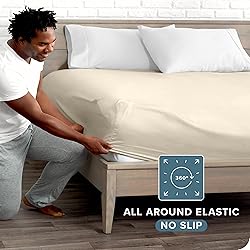 Bare Home Fitted Bottom Sheet King Size - Premium