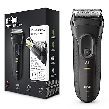 Braun Series 3 Elektrischer Rasierer 3020, schwarz