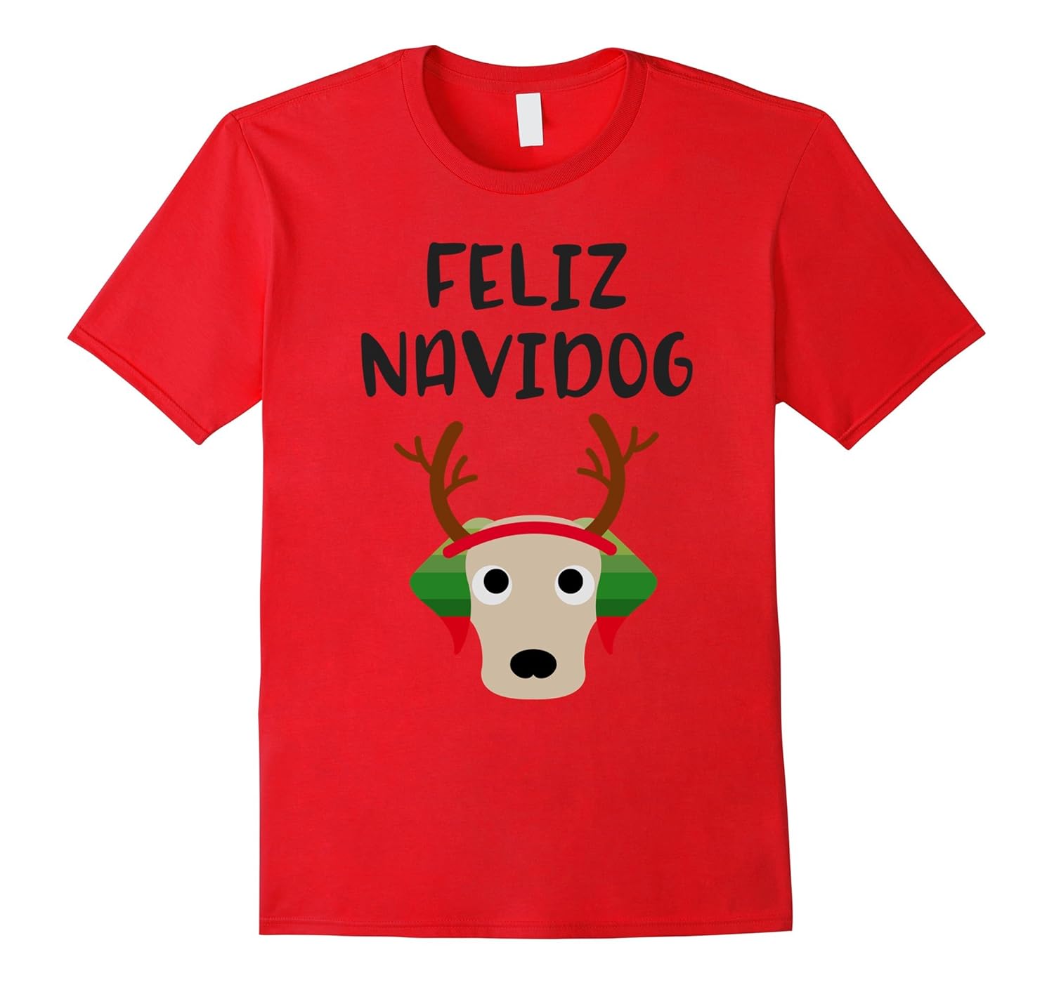 Feliz Navidog Navidad Labrador Dog Christmas T Shirt-ANZ