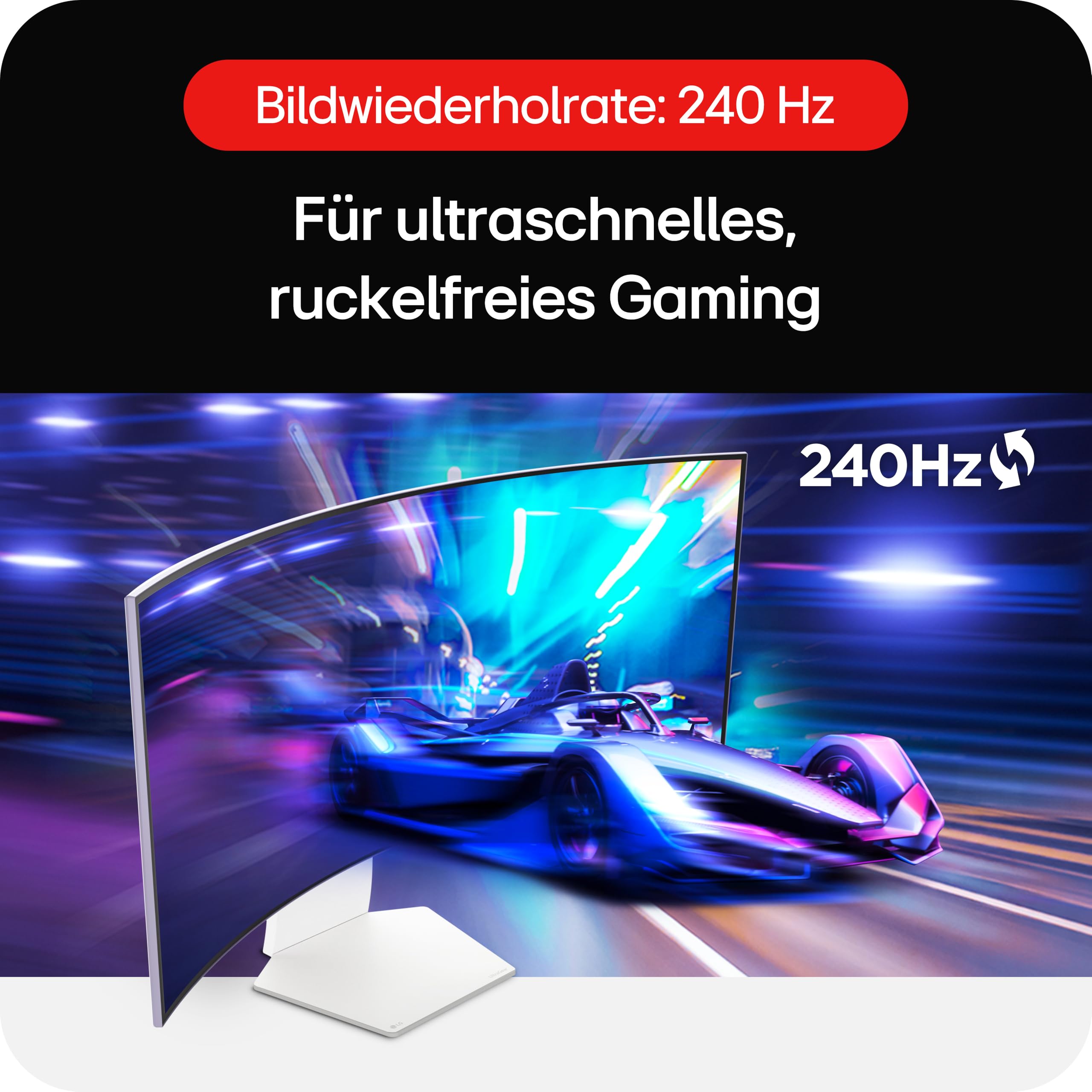 LG Ultragear™ 39GS95QE-W.AEU (39 Zoll) 21:9 Curved 800R UWQHD OLED Gaming-Monitor, 240Hz, AMD FreeSync™, DisplayHDR™ True Black 400, 2X HDMI 2.1, Weiß 5