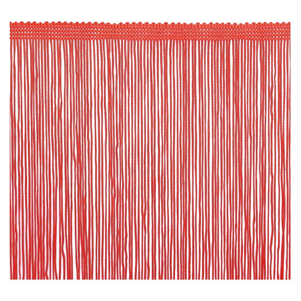 2 Yards Fringe TrimTassel 8 inch Wide for Clothes Accessories and Latin Wedding Dress and DIY Lamp Shade Decoration (Red) — image 1