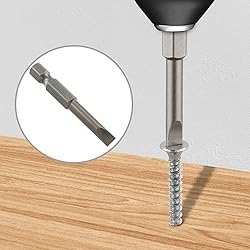 LDEXIN 10 Pcs SL5 Magnetic Slotted Screwdriver Bits