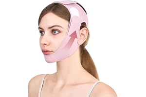 DERSOUD Double Chin Reducer for Jawline Shaper, Comfortable V Line Lifting Mask for Face Lifting and Firming, Chin Strap for Sleeping Prevent Sagging,1pcs