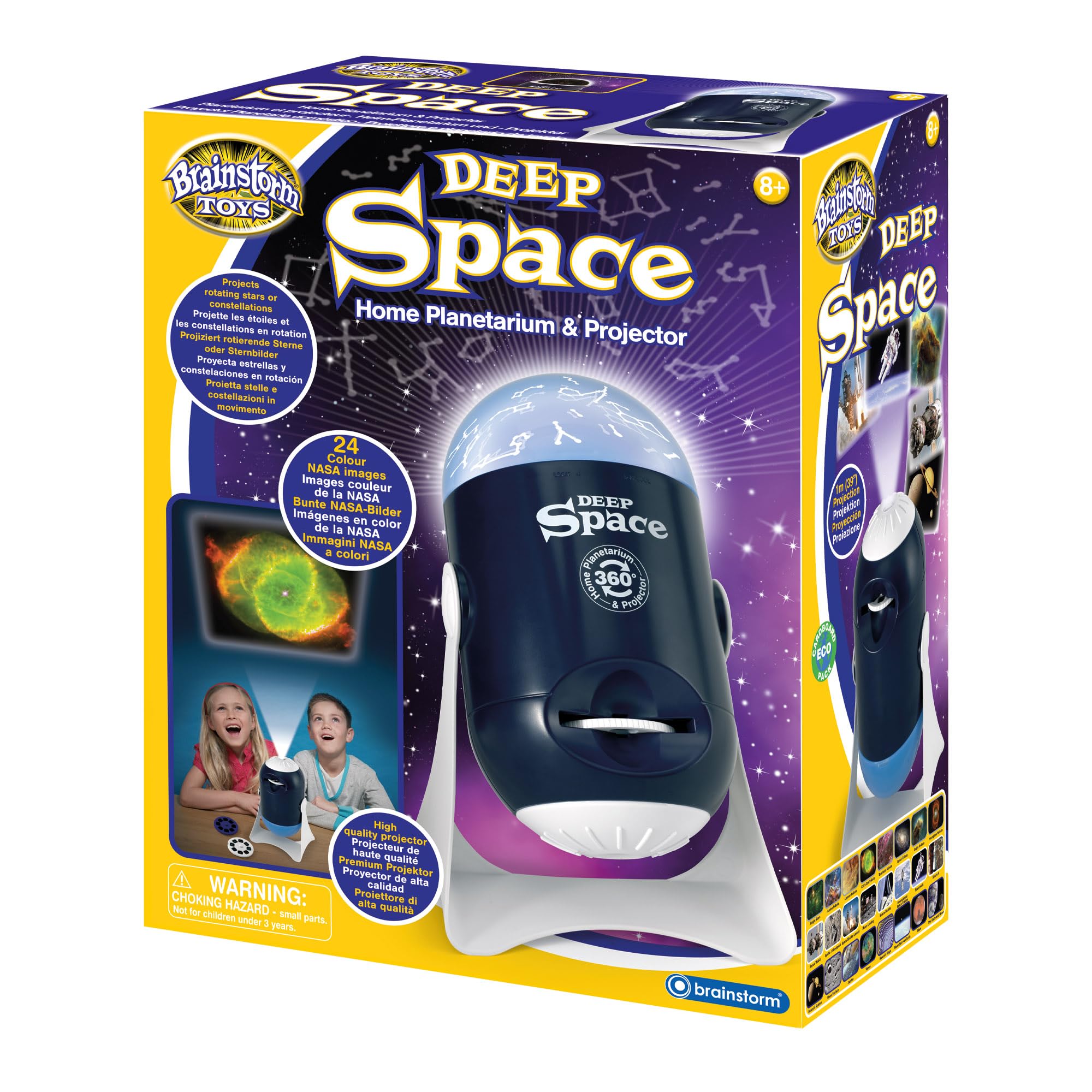 Brainstorm Toys E2000 Deep Space Home Planetarium & Projector Nightlight, Multi-Colour