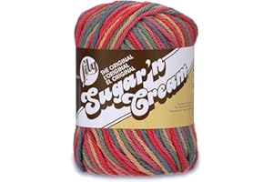 Lily Sugar 'N Cream The Original Ombre Yarn, 2oz, Gauge 4 Medium, 100% Cotton, Painted Desert - Machine Wash & Dry