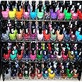 48 Piece Rainbow Colors Glitter Nail Polish Lacquer Set + 3 Scented Nail Polsih Remover