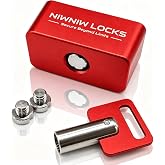 NiwNiw OBD Port Lock, OBD2 Lock Anti-Theft Device with Security Screws, 6062 Aluminum Diagnostic Port Protector, Installation &amp; Removal Tool and Illustrated Instructions Included