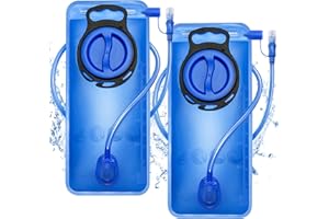 PAUKIS Hydration Water Bladder, Leak Proof Water Bladder for Hiking Backpack, BPA-Free Water Pouch Water Reservoir for Camping Cycling Running, 2Pack 1.5L 2L 3L