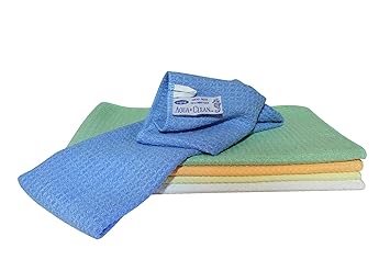 AQUA CLEAN Pique Microfaer Geschirrtuch 5er Set