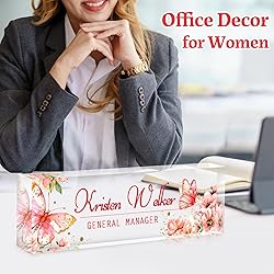 Custom Office Name Plate for Desk - Desk Name Plate