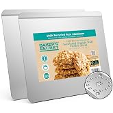 Baker's Secret 2pcs Pure Aluminum Insulated Cookie Sheet Commercial Grade, Baking Tray for Oven 100% Recycled Cookie Sheet Extra Thick - The Natural Collection