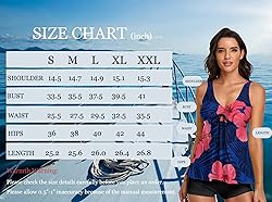 Omichic Modest Tankini Swimsuits for Women Two